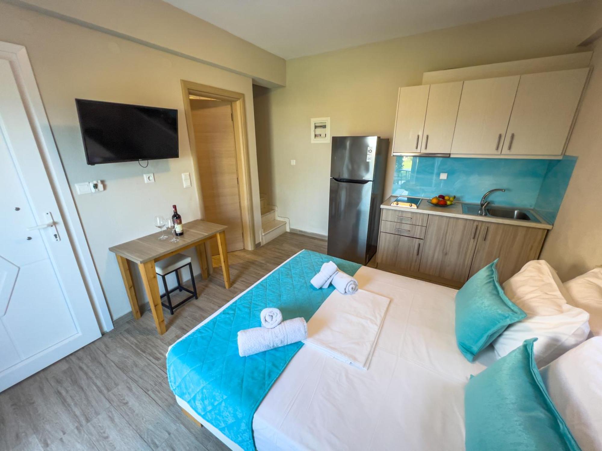 Yalos Beach Maisonettes Skala Sotiros Bagian luar foto