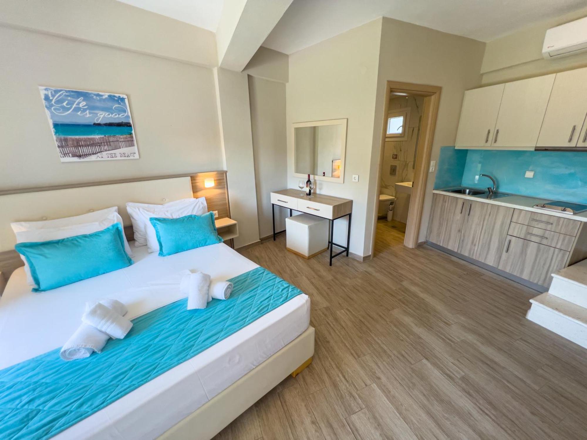Yalos Beach Maisonettes Skala Sotiros Bagian luar foto
