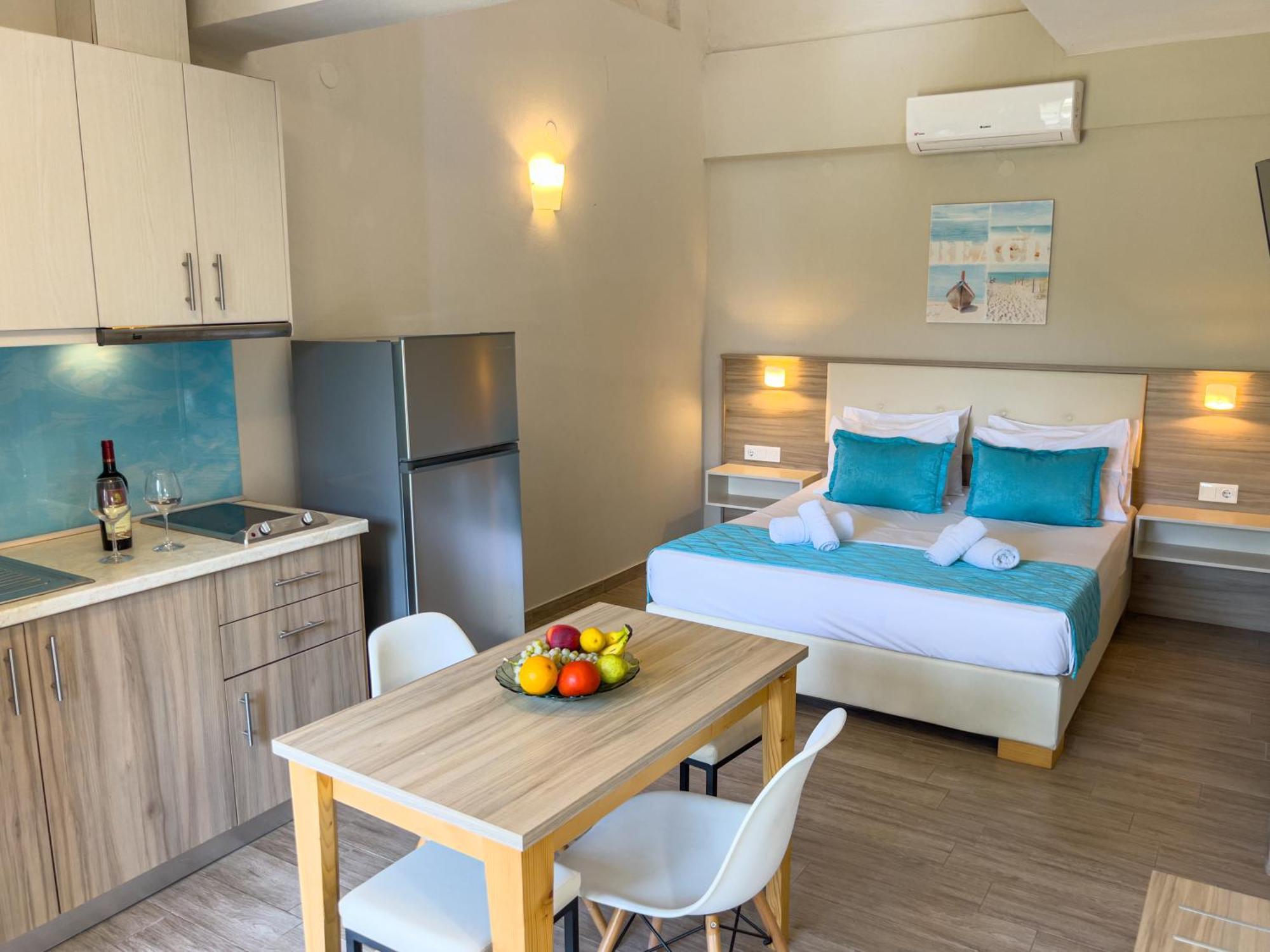 Yalos Beach Maisonettes Skala Sotiros Bagian luar foto