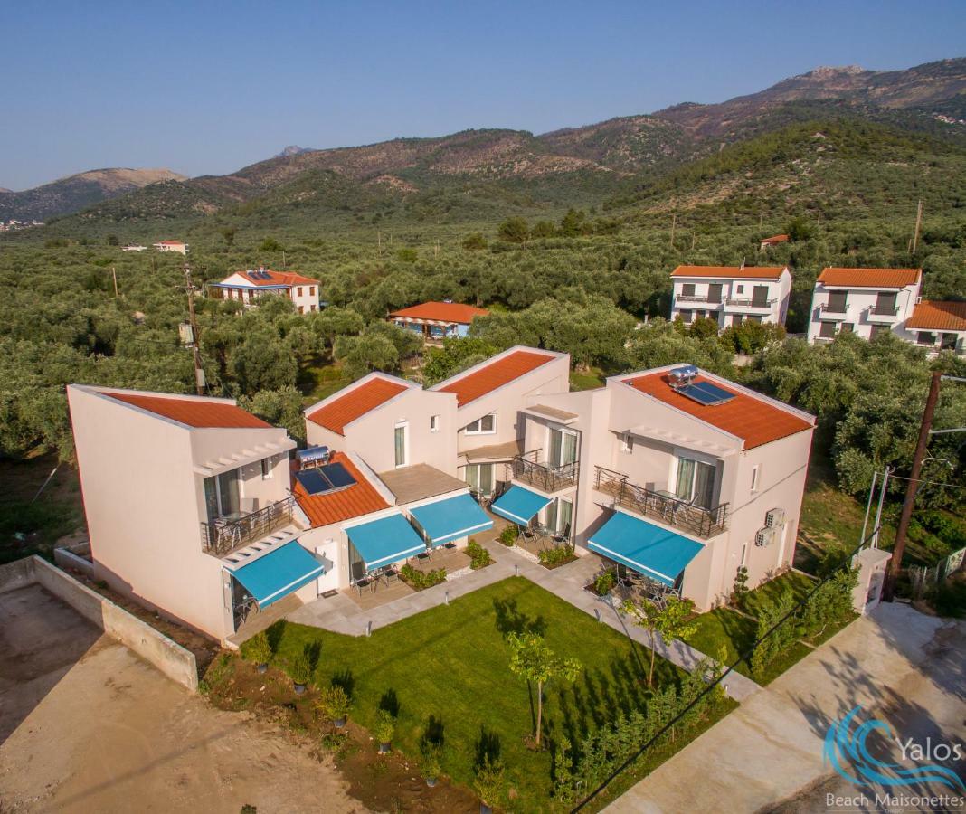 Yalos Beach Maisonettes Skala Sotiros Bagian luar foto