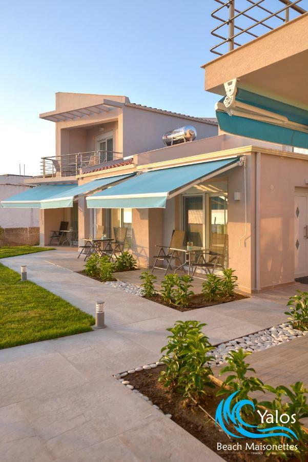 Yalos Beach Maisonettes Skala Sotiros Bagian luar foto