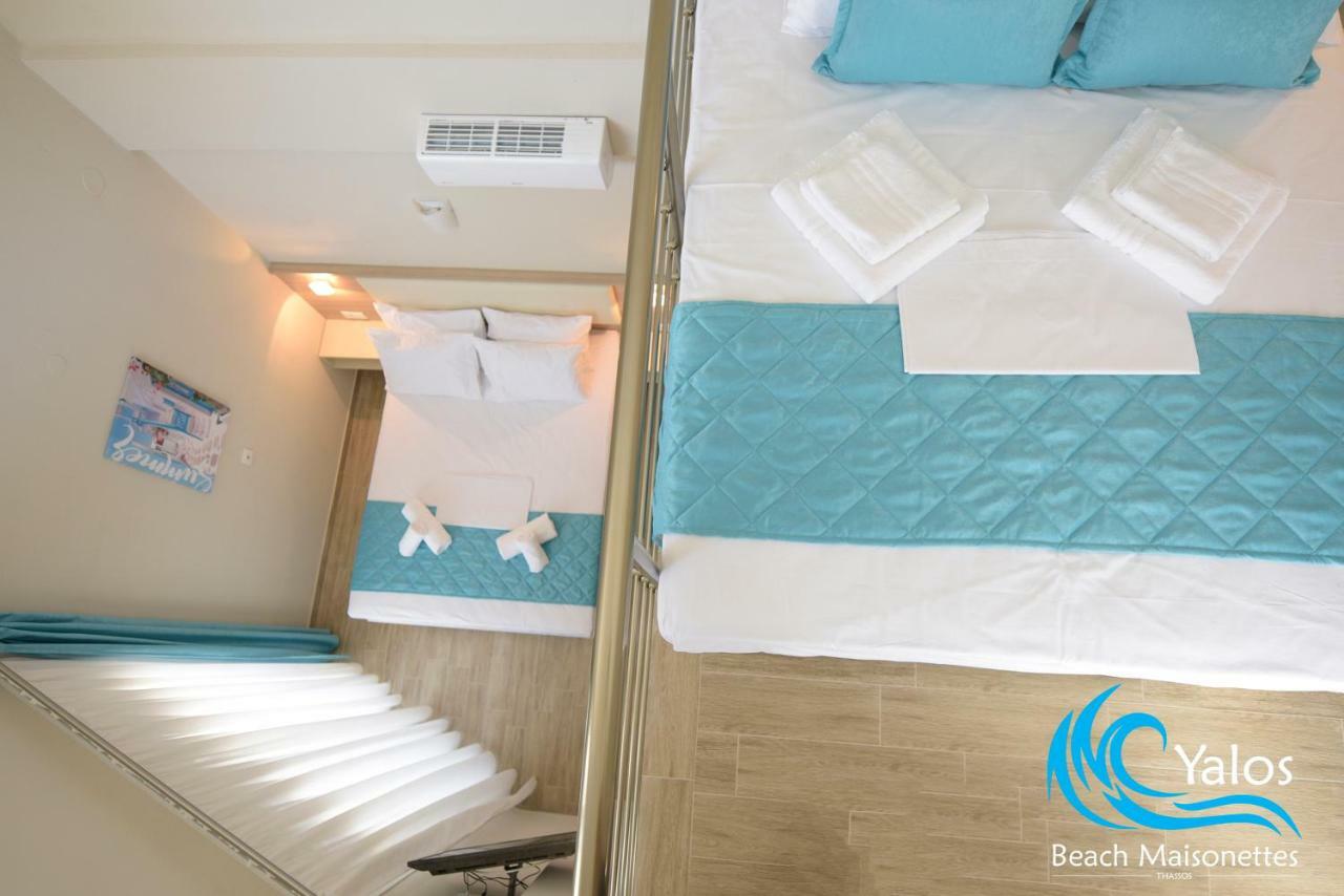 Yalos Beach Maisonettes Skala Sotiros Bagian luar foto
