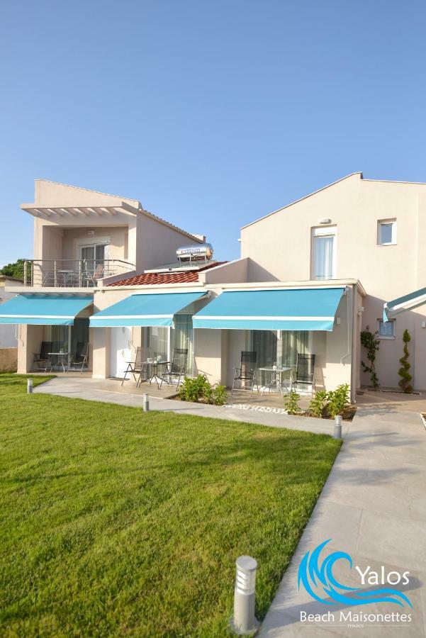Yalos Beach Maisonettes Skala Sotiros Bagian luar foto
