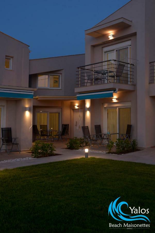 Yalos Beach Maisonettes Skala Sotiros Bagian luar foto
