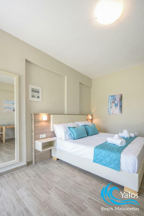 Yalos Beach Maisonettes Skala Sotiros Bagian luar foto