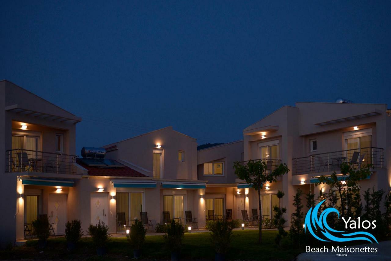 Yalos Beach Maisonettes Skala Sotiros Bagian luar foto