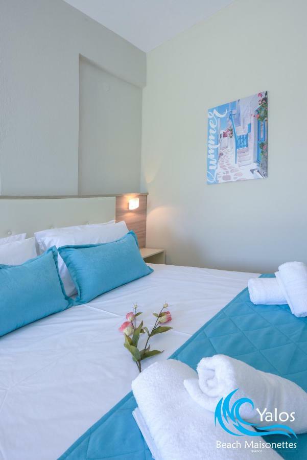 Yalos Beach Maisonettes Skala Sotiros Bagian luar foto