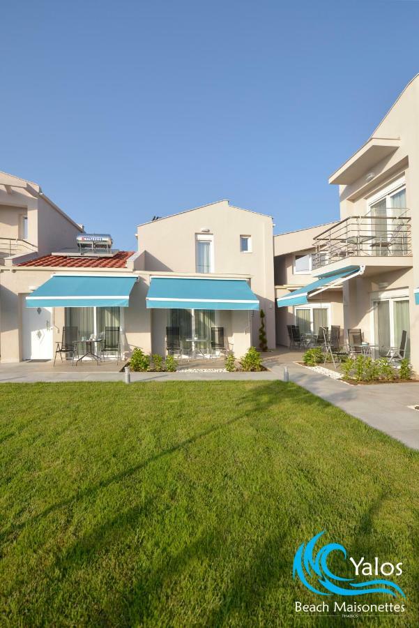 Yalos Beach Maisonettes Skala Sotiros Bagian luar foto
